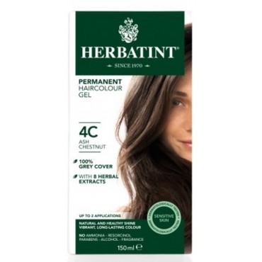 Herbatint Ash Chestnut Ammonia Free Hair Colour 4C 150ml